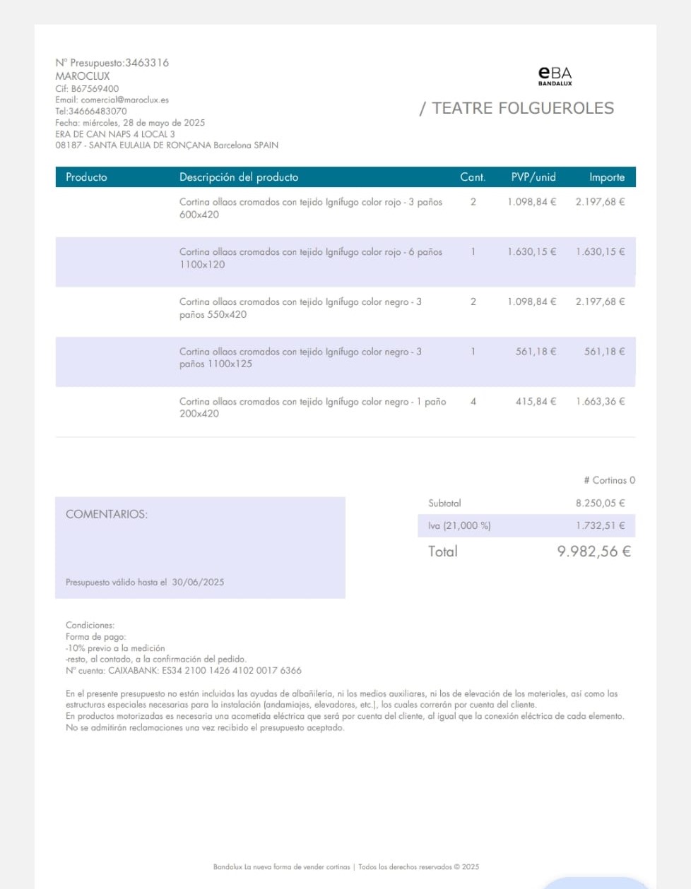 Imatge pels mitjans: Cortines noves pel teatre de la Pista